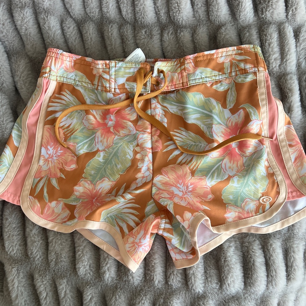 Floral Print Women's Swim Shorts